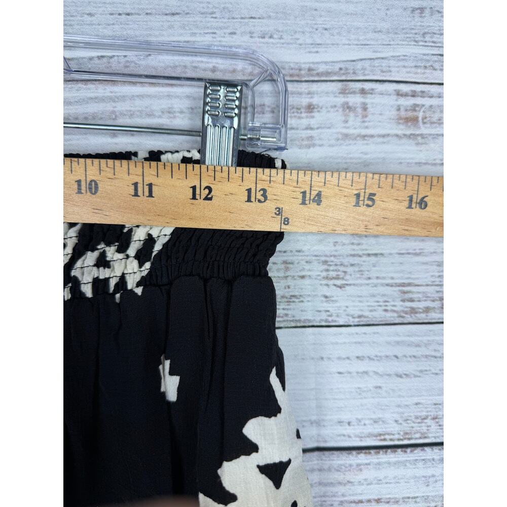 Anthropologie Aniya Balloon Jogger Pant Black White Motif Boho S Hippie Festival - Picture 5 of 8